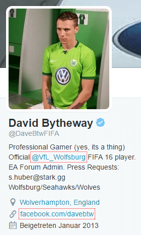 David Bytheway FIFA VfL Wolfsburg Twitter