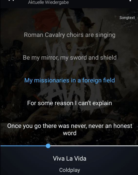 amazon music songtext in app anzeigen