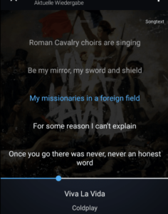 amazon music songtext in app anzeigen lassen