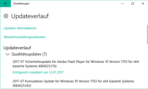 windows 10 nach updates suchen