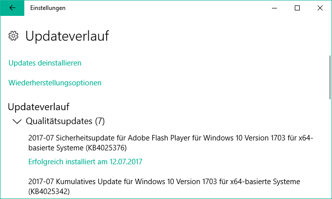 windows 10 nach updates suchen