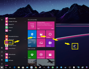 windows 10 apps auf desktop